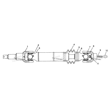 REAR DRIVE SHAFT SPORTSMAN 500 W97CH50A