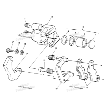 FRONT BRAKE ASSEMBLY TRAIL BLAZER