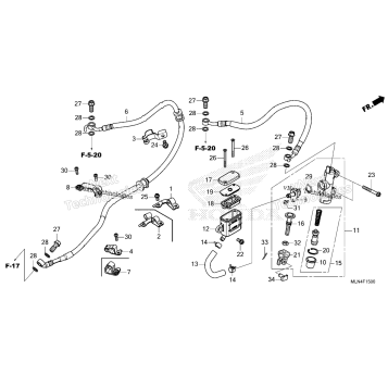 REAR BRAKE MASTER CYLINDER