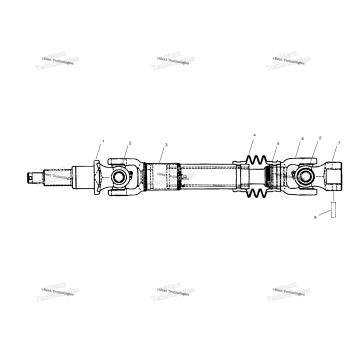 MID AXLE DRIVE SHAFT (4946494649B009)