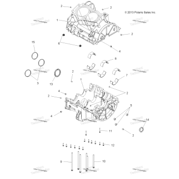 ENGINE, CRANKCASE