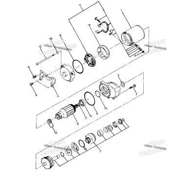 STARTING MOTOR ASSEMBLY
