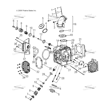 ENGINE, CYLINDER HEAD