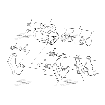 FRONT BRAKE ASSEMBLY 6X6 300