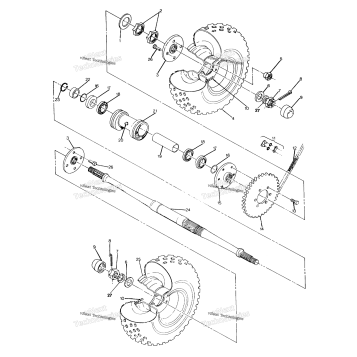 REAR WHEEL DRIVE ASSEMBLY 250 4X6