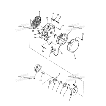 RECOIL STARTER ASSEMBLY 250 2X4