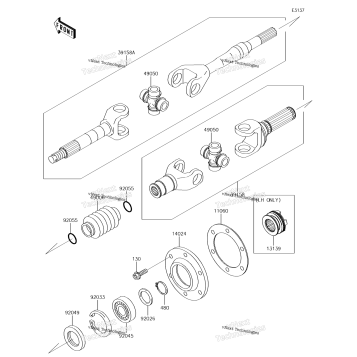 DRIVE SHAFT-REAR