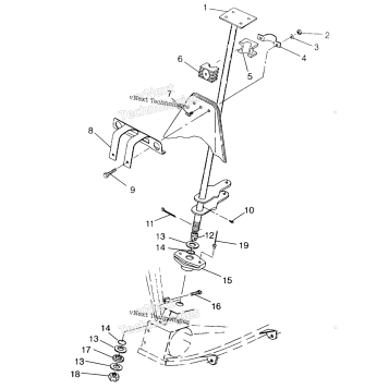 STEERING POST ASSEMBLY SWEDISH 4X4 400L