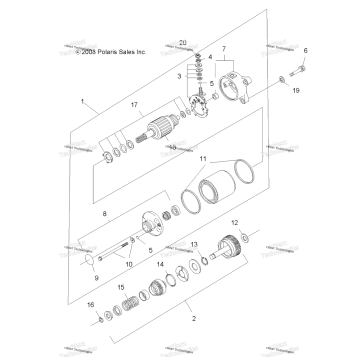 ENGINE, STARTING MOTOR