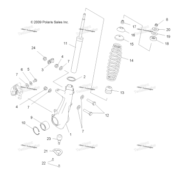 SUSPENSION, FRONT STRUT