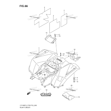 REAR FENDER (LT-F400F E28)