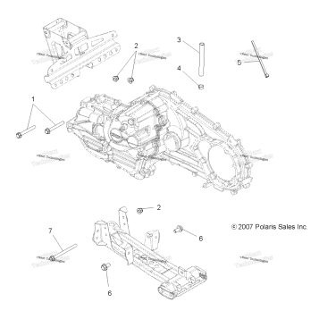 DRIVE TRAIN, MAIN GEARCASE MOUNTING