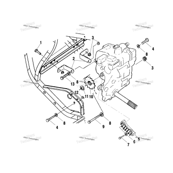 GEARCASE MOUNTING