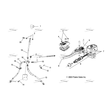 CONTROLS MASTER CYLINDER/BRAKE LINE /AB/AC/FB