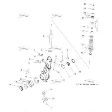 SUSPENSION, FRONT STRUT