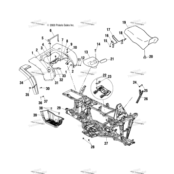 REAR CAB/SEAT/MAIN FRAME