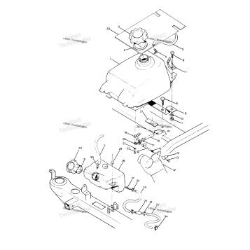 FUEL TANK ASSEMBLY 250 2X4 UPDATE