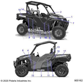 BODY, DECALS G20GAD99AS/BS
