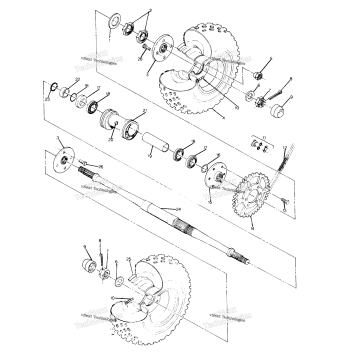REAR WHEEL DRIVE ASSEMBLY UPDATED 291 BIG BOSS 4X6