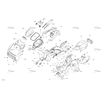 BODY - HOOD / GRILL / DRIVER SEAT / UPPER BODY MODULE