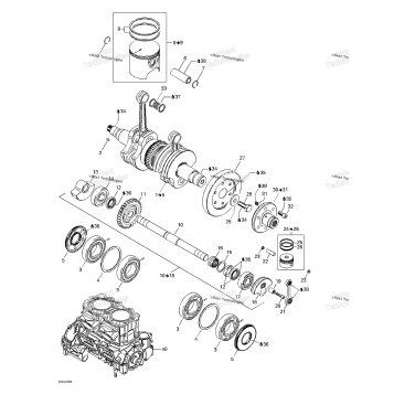 CRANKSHAFT AND PISTONS