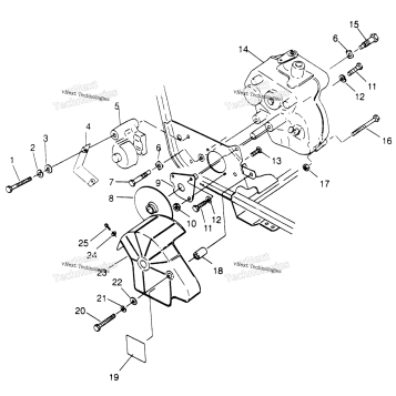 GEARCASE/BRAKE MOUNTING TRAIL BOSS