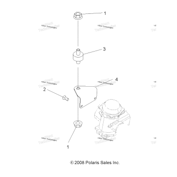 ENGINE, CARBURETOR BRACKET
