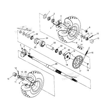 REAR WHEEL DRIVE ASSEMBLY 4X4 400L