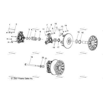 DRIVE TRAIN, PRIMARY CLUTCH