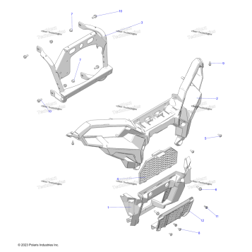 BODY, FRONT BUMPER & MOUNTING