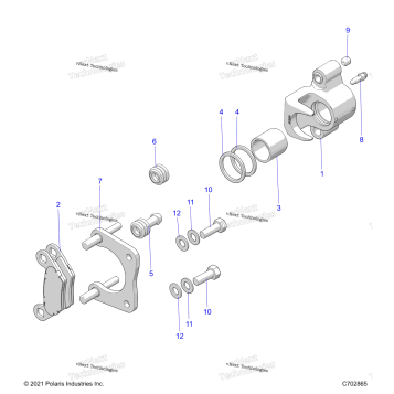 BRAKES, REAR CALIPER