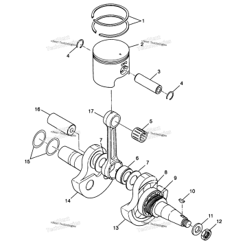CRANKSHAFT & PISTON XPLORER 300