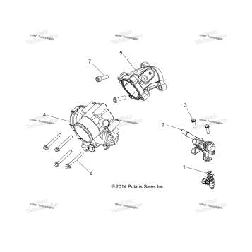 ENGINE, THROTTLE BODY & FUEL RAIL