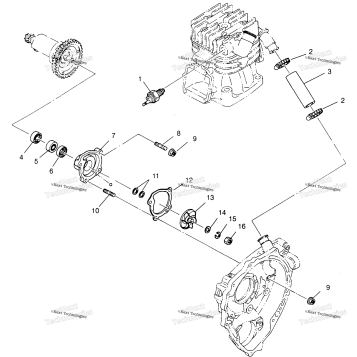 WATER PUMP XPLORER 400L