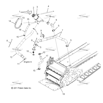 ENGINE, COOLING SYSTEM ALL OPTIONS