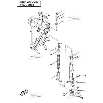 STRUT ASSEMBLYTRAIL BOSS