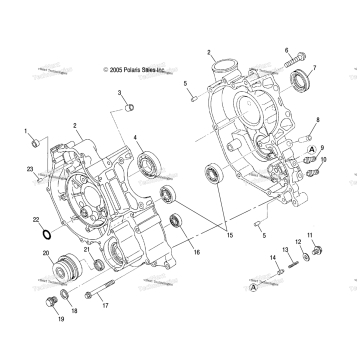 ENGINE, CRANKCASE