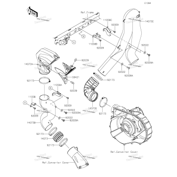AIR CLEANER-BELT CONVERTER