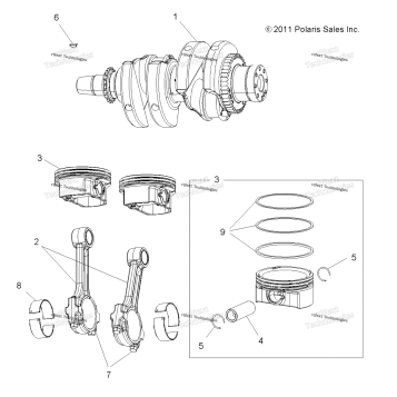 ENGINE, CRANKSHAFT & PISTON