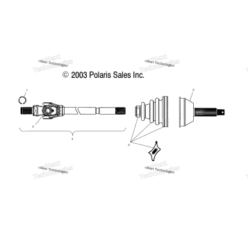 DRIVE SHAFT A02CD50AA