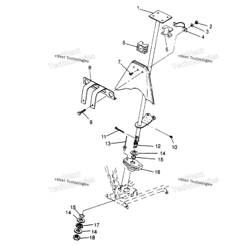 STEERING POST ASSEMBLY SPORT 400L