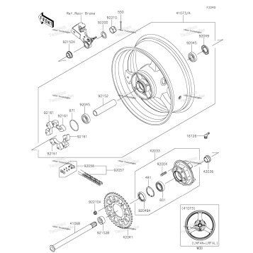 REAR WHEEL/CHAIN