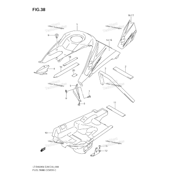 FUEL TANK COVER (MODEL K6/K7)