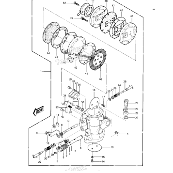 CARBURETOR ('82-'83 JS440-A6/A7)