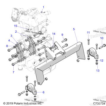 ENGINE, MOUNTING & LONG BLOCK