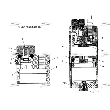 SHOCK COMPRESSION DAMPING RESERVOIR S05NP7CS/7CSA/7CSB/8CS/8CSA/8CSB (4993799379C12)