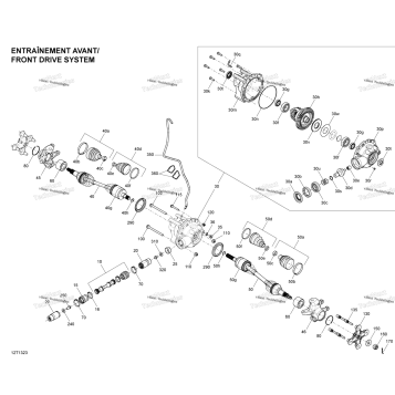 DRIVE SYSTEM, FRONT