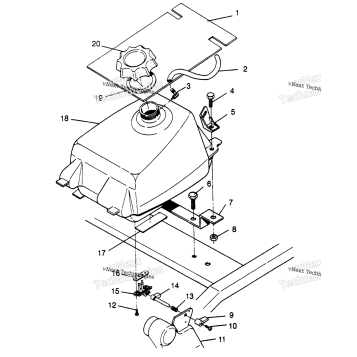 FUEL TANK ASSEMBLY 4X4 300