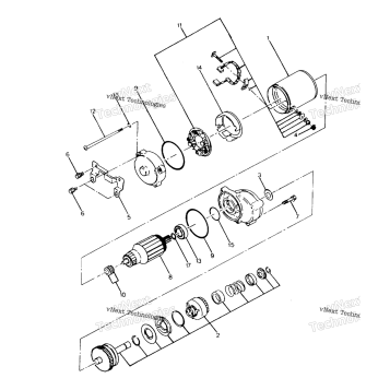 STARTING MOTOR ASSEMBLY BIG BOSS 4X6