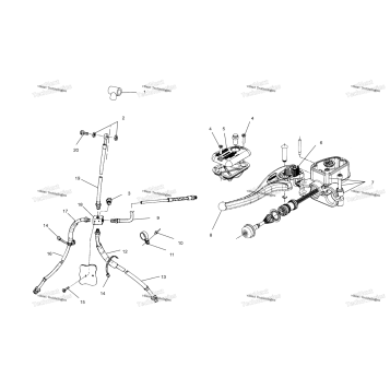 CONTROLS MASTER CYLINDER/BRAKE LINE